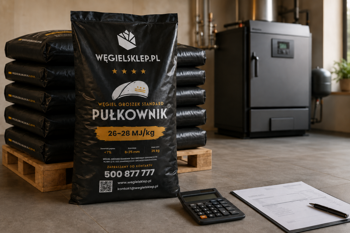 Cena węgla groszek za tonę